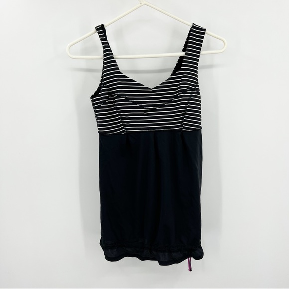 lululemon athletica Tops - Lululemon Black Striped Tank Top 6